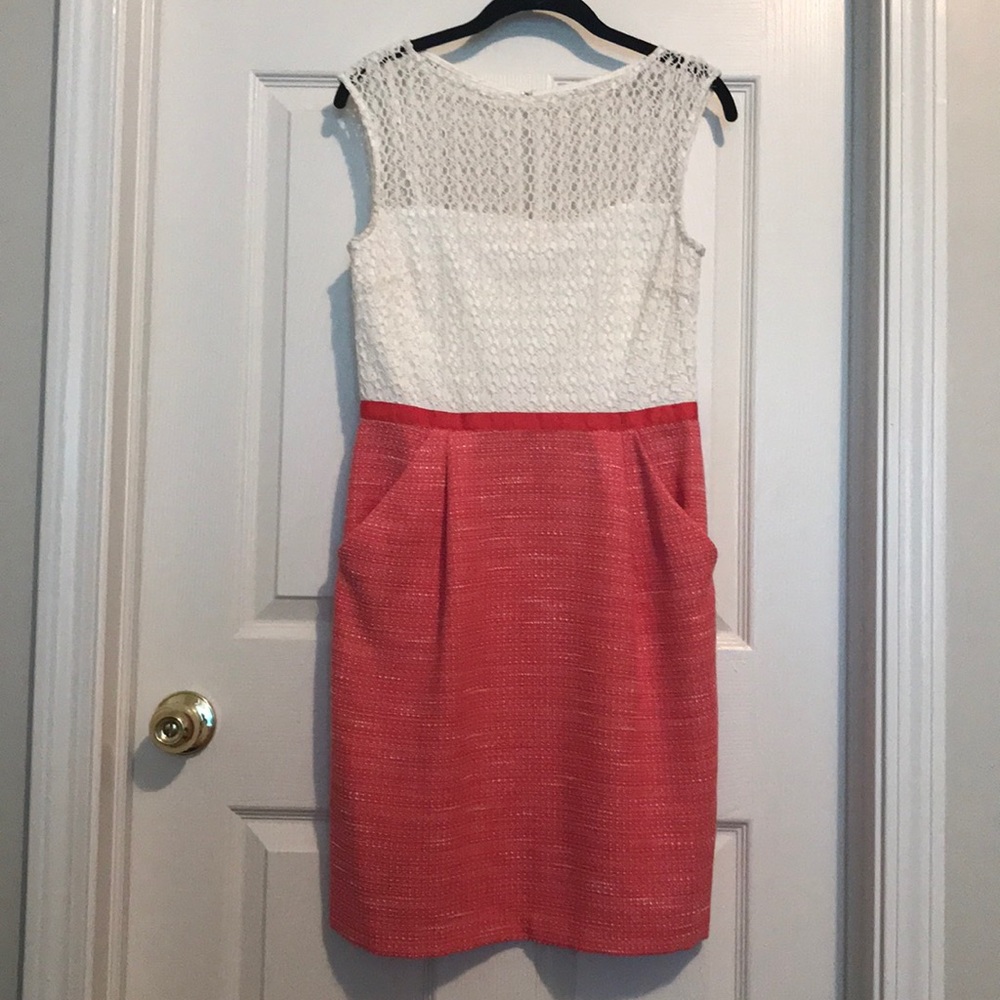 Pink and White Dress